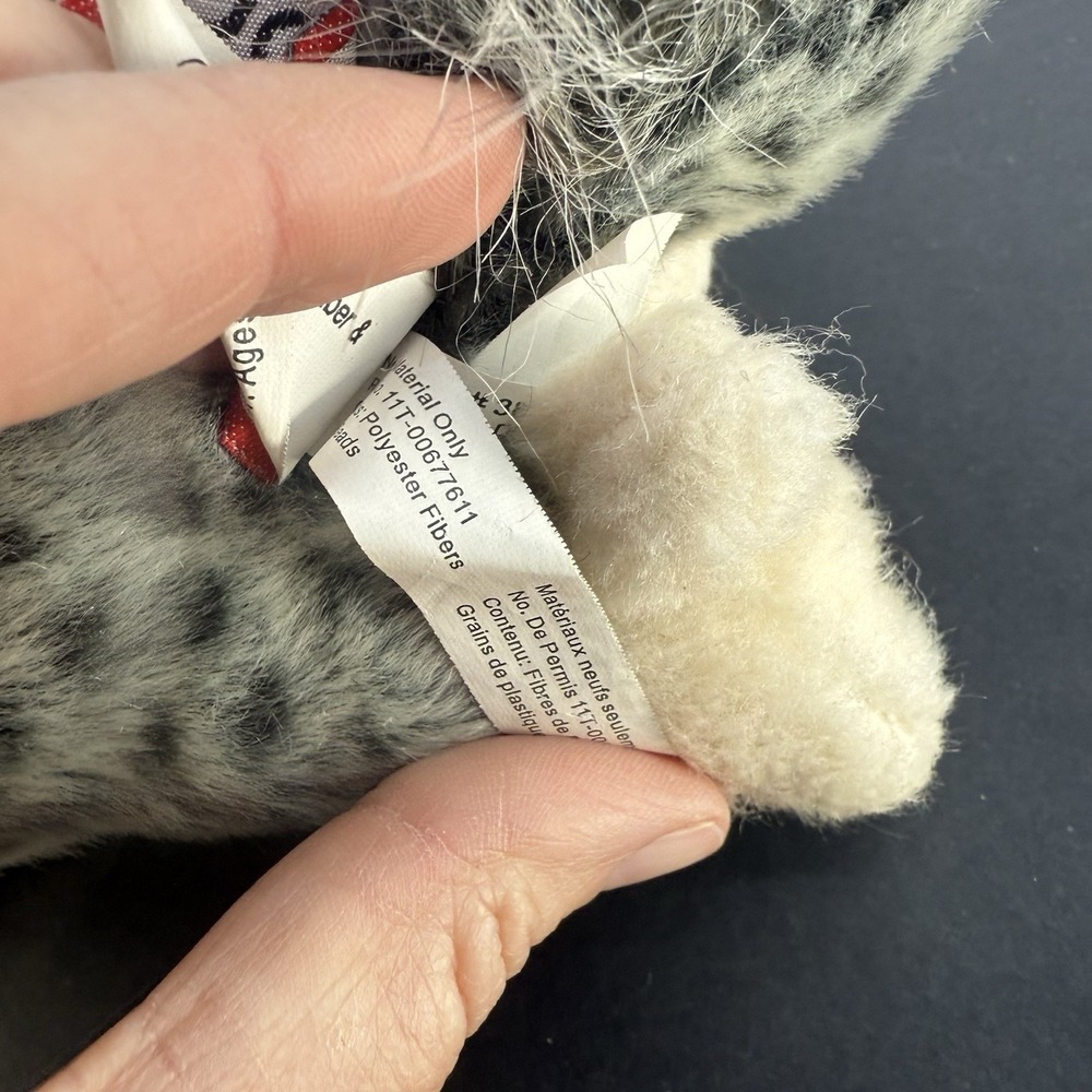 Douglas Cuddle Toy Crescent Silver Owl 11" Inch Plush - Picture 7 of 12